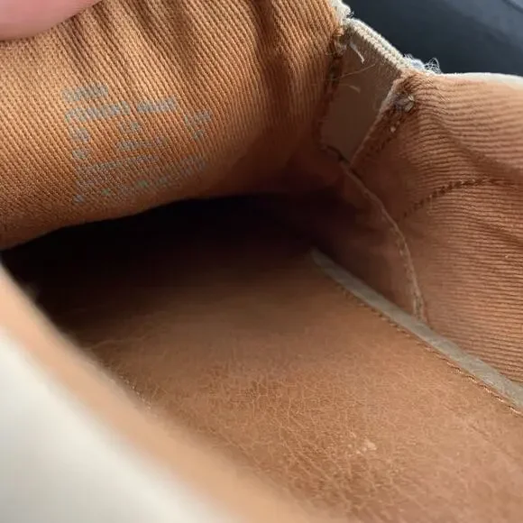 Coach Powers Slip On Suede Leather Casual Loafers Size 9 D Mens Cream Beige - Picture 8 of 9